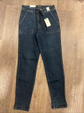 Judy Blue Dark Drawstring Denim Joggers